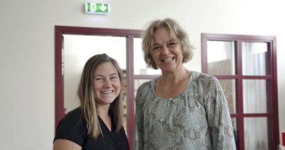 Frida Wallin, fastighetsförvaltare på Locum och Charlotte Forsberg, verksamhetsledare för Kraftens hus.